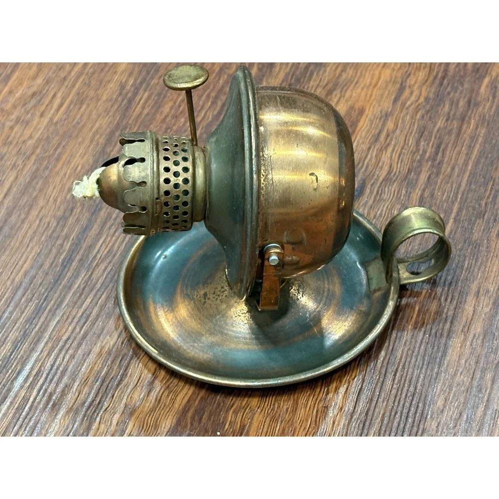 Vintage Stellar Kerosene Oil Copper Wick Lamp Walking Light Hong Kong 2Set READ!